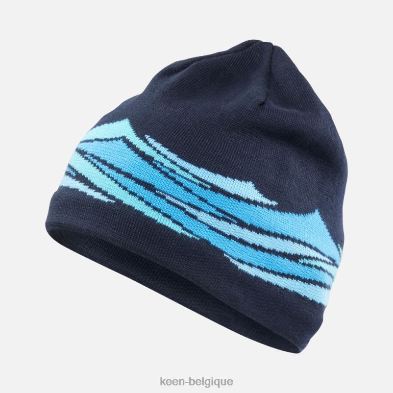 DLLD6459 Keen bonnet vague marine unisexe