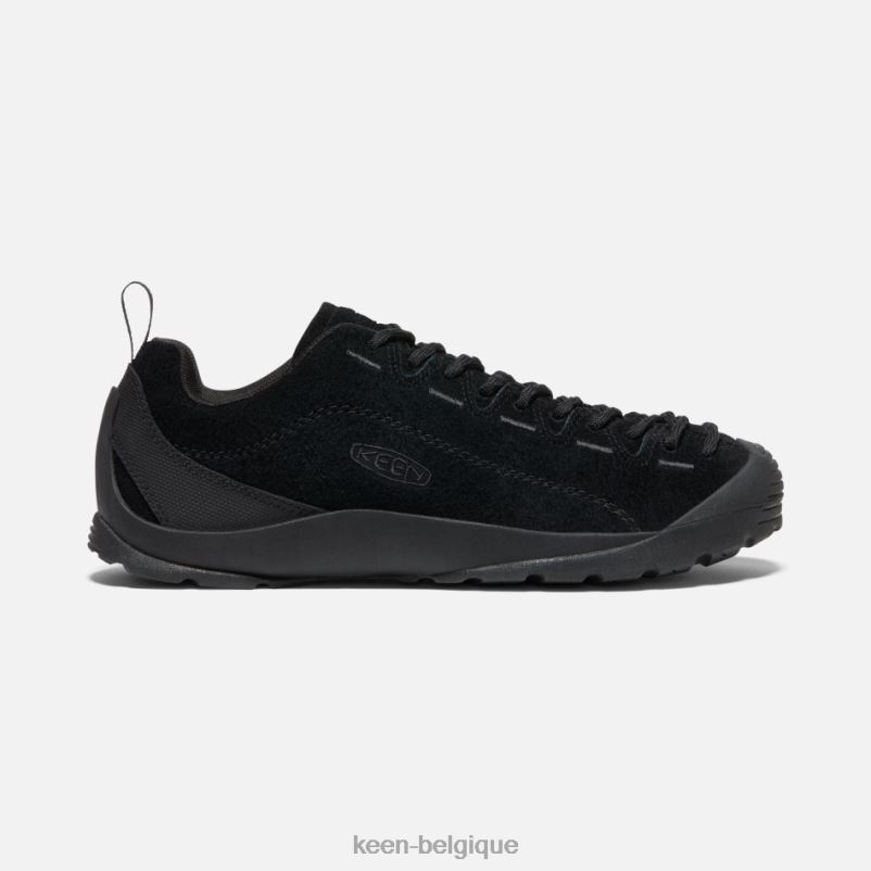 DLLD611 Keen basket en daim jaspe poilu noir-noir en vedette