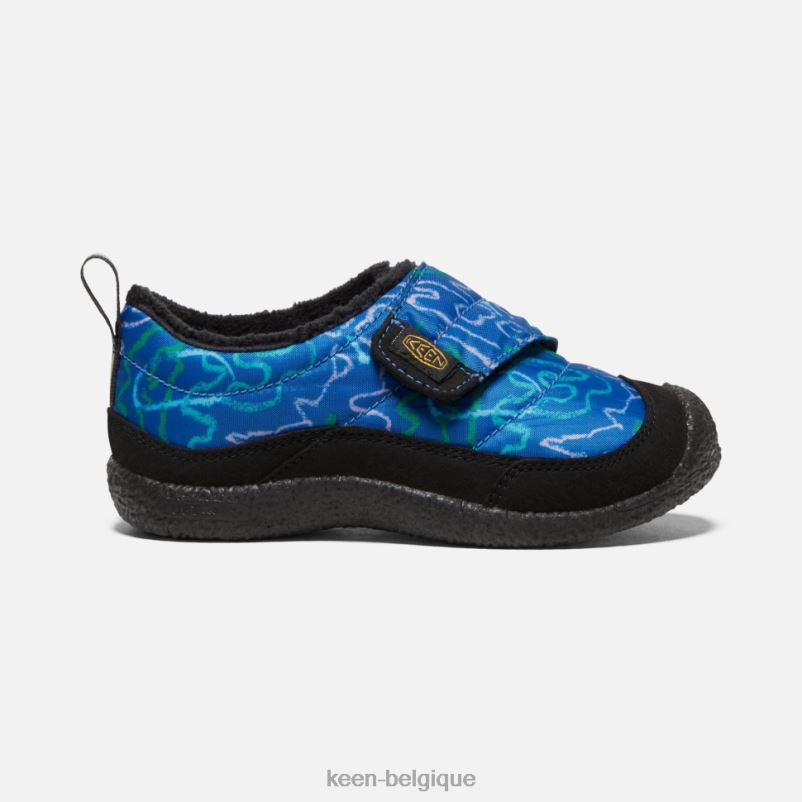 DLLD6568 Keen petit 'howser wrap baleine bleu-multi enfants