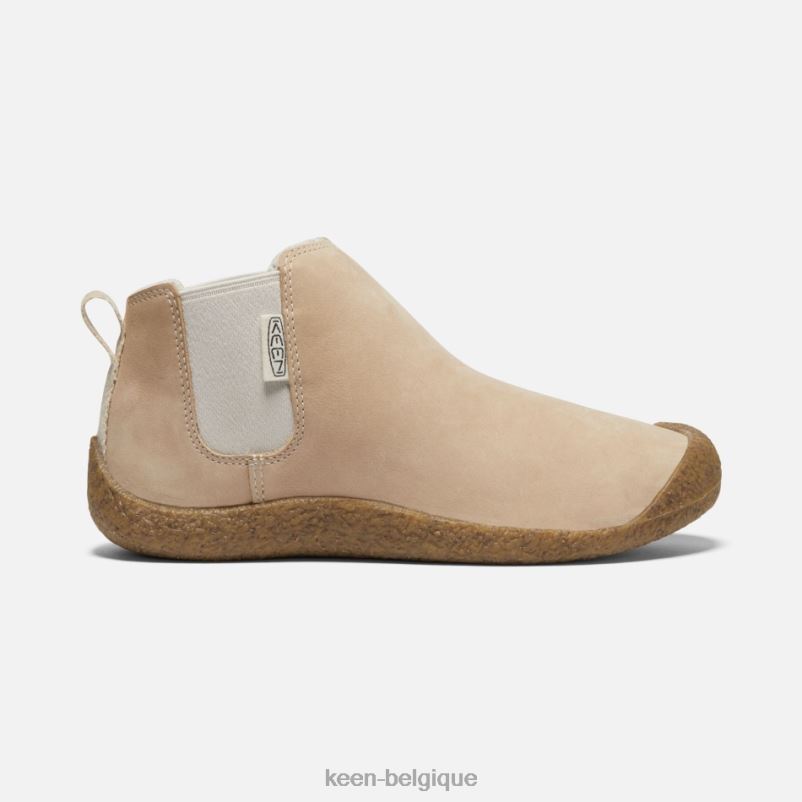 DLLD6186 Keen botte chelsea en cuir mosey safari-bouleau femmes