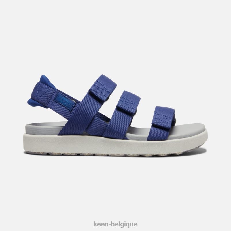 DLLD693 Keen elle à bretelles bleu profond-cobalt brillant femmes