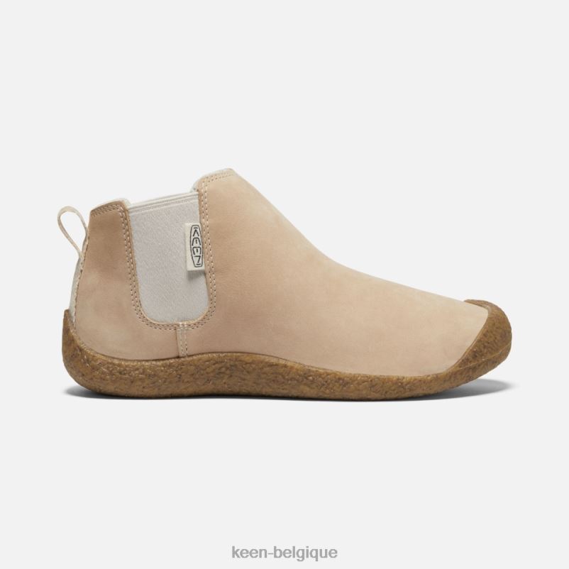 DLLD6347 Keen botte chelsea en cuir mosey safari-bouleau femmes